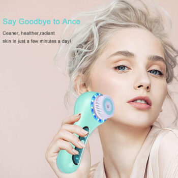 Waterproof Vibrating Electric Usb Facial Brush Cleaner Sonic Silicone Facial Clean Brush