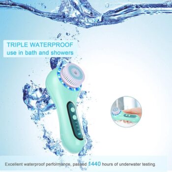 Waterproof Vibrating Electric Usb Facial Brush Cleaner Sonic Silicone Facial Clean Brush