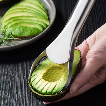 Avocado cutter avocado slicer Metal Kitchen utensil tool multi purpose stainless steel fruit cutter