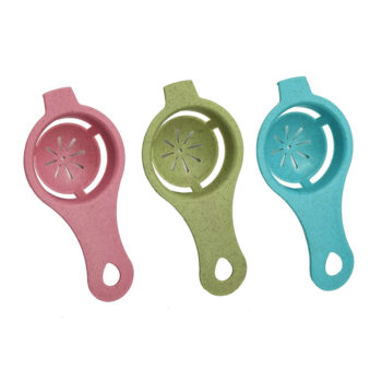 Wheat Straw Yolk Egg Separation Filter Kitchen Gadgets Egg Separator with Hook Design