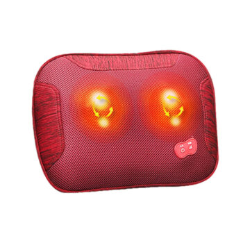 Heated Infrared Rechargeable Neck Back Massage Pillow Electric Neck Cushion Pillow Massager Back Neck Heated Massage Pillow