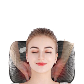 Heated Infrared Rechargeable Neck Back Massage Pillow Electric Neck Cushion Pillow Massager Back Neck Heated Massage Pillow