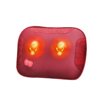 Heated Infrared Rechargeable Neck Back Massage Pillow Electric Neck Cushion Pillow Massager Back Neck Heated Massage Pillow