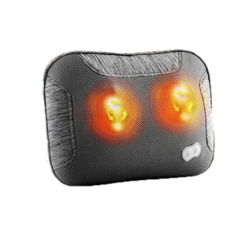 Heated Infrared Rechargeable Neck Back Massage Pillow Electric Neck Cushion Pillow Massager Back Neck Heated Massage Pillow