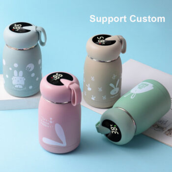 Portable Coffee Mugs In-Car Tea Water Thermos Bottle Smart Insulation Cup Temperature Display Vacuum Flasks Christmas Gifts