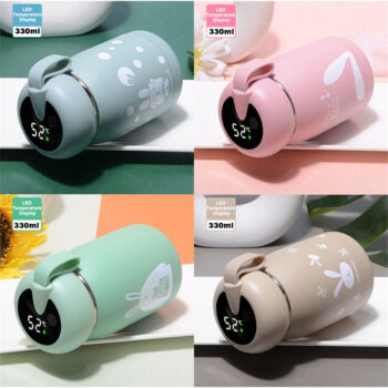 Portable Coffee Mugs In-Car Tea Water Thermos Bottle Smart Insulation Cup Temperature Display Vacuum Flasks Christmas Gifts