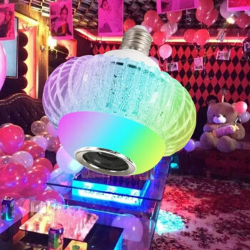 LED Smart Music Bulbs UFO shape with Remote Control,color changing lumen with Music Bulb Speaker for indoor use
