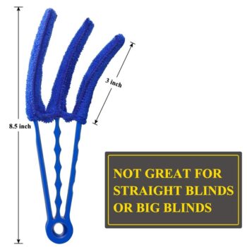 Window Blind Cleaner Duster Brush with 5 Microfiber Sleeves - Blind Cleaner Tools for Window Shutter