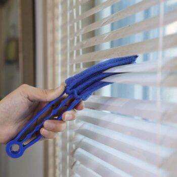 Window Blind Cleaner Duster Brush with 5 Microfiber Sleeves - Blind Cleaner Tools for Window Shutter