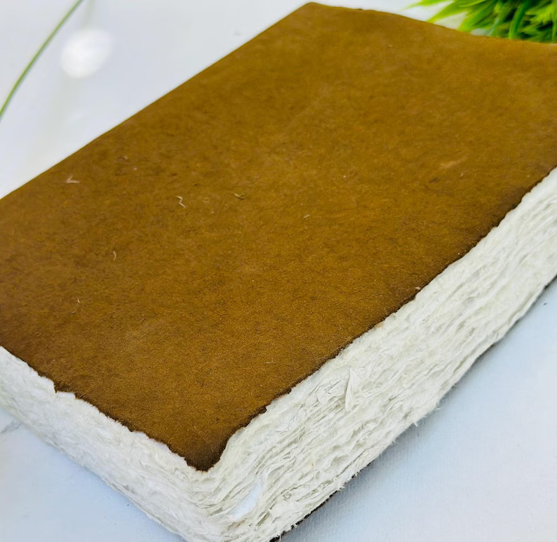 Handmade Deckle Edge Paper Journal: 200 GSM Art Sketchbook