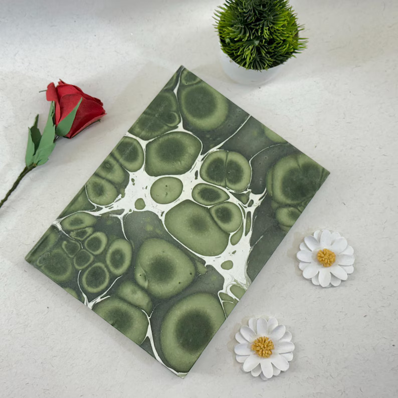 Handmade Marble Print Journal: Travel Writing Notebook
