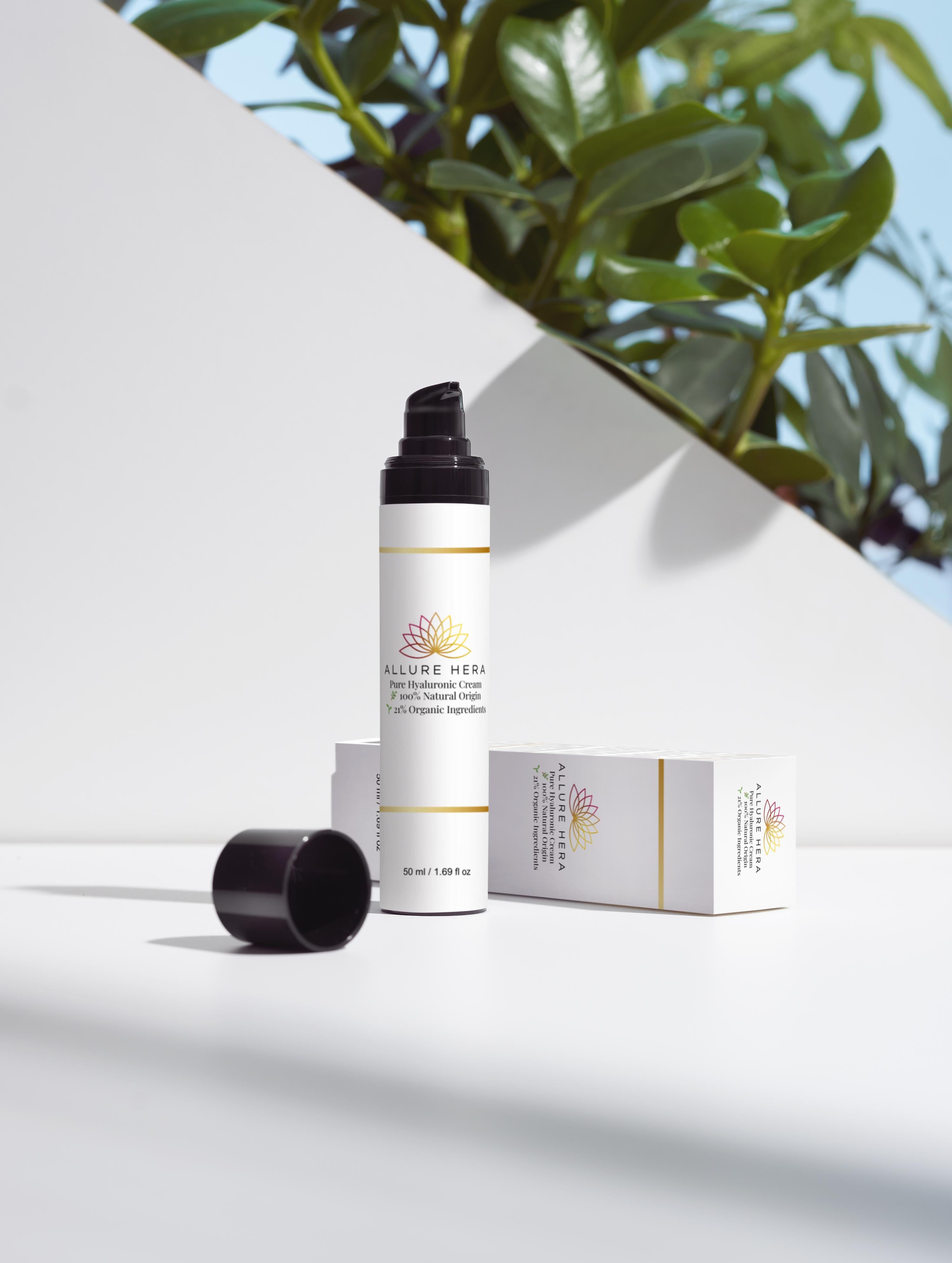Pure Hyaluronic Cream 100% natural, 21% organic