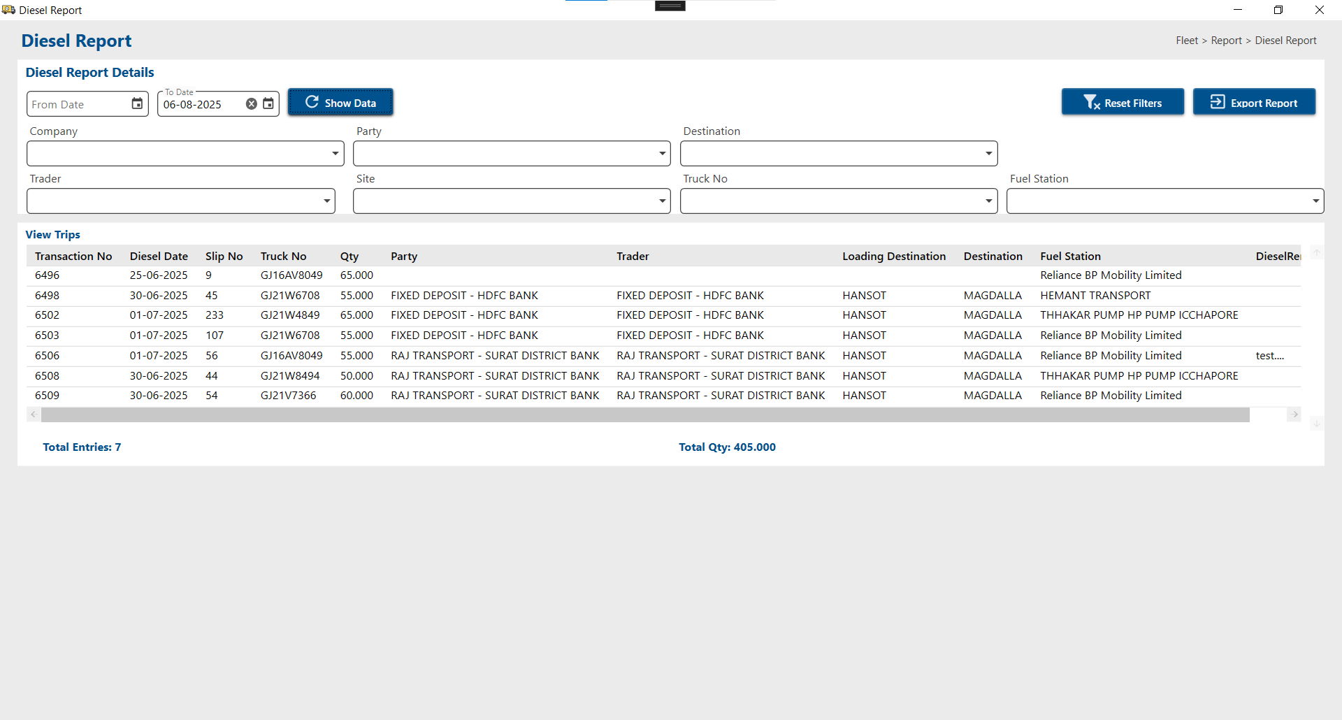 Fleet Import and Export full software