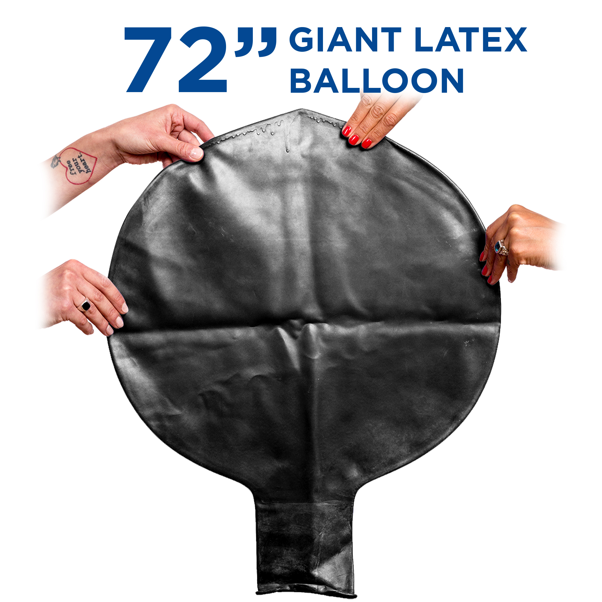 Carton with 40 pcs Giant Balloons 72 Inch Jumbo | Ready to Inflate With Air, Helium or Fill With Water
