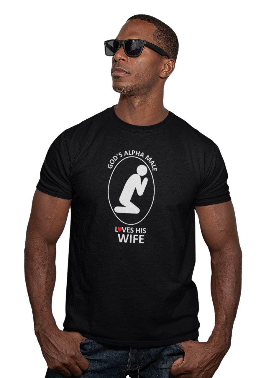 TSHIRT GOD'S ALPHA MALE LOVES HIS WIFE
