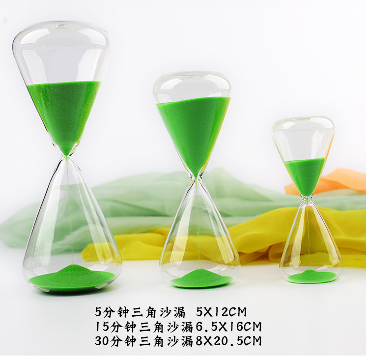Glass Hourglass Sand Clock Transparent Hourglass Colorful Sandglass Timer for Kids | sales@Prosperity-Crafts.com or Tel/Whatsapp: +86-18965155752