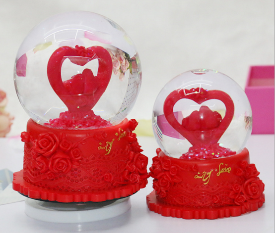 Valentine's Snow Globe | Sales@Prosperity-Crafts.com or Whatsapp: +86-18965155752