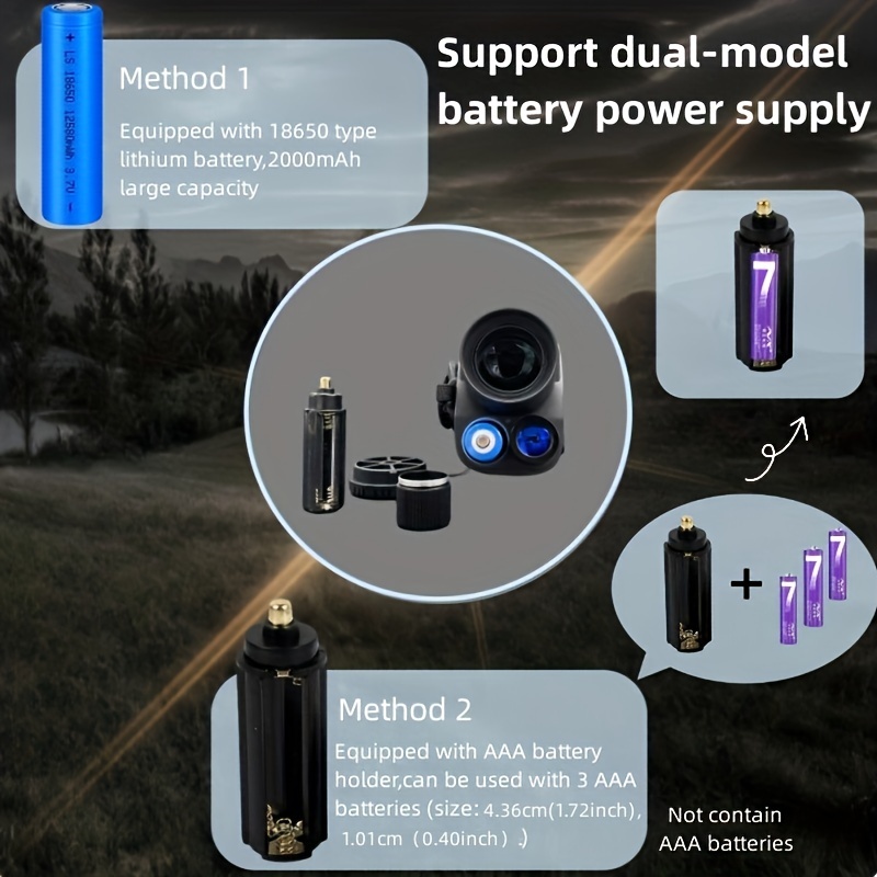 Full Color Vision Monocular Goggles Night Day 1920x1080 Video 30x Zoom 400m Range W/ 32GB Card For Hunting Camping Surveillance