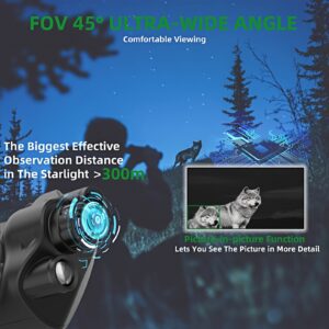 NVG08F Binoculars HD Telescope,Night Vision 5X Optical Zoom, 3