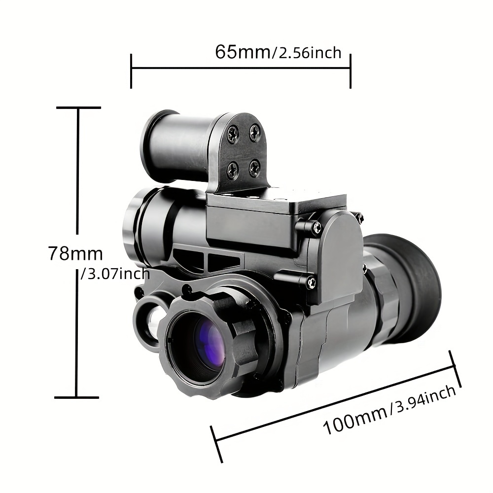 NVG10 Night Vision Goggles Head Mounted Monocular Green WIFI IP66 Night Range 200m/656ft for Helmet Hunting Observation