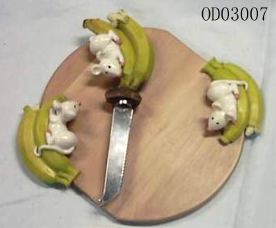 Wood chopping block & Knife | Sales@Prosperity-Crafts.com or Whatsapp: +86-18965155752