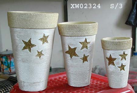 Christmas Ceramic Vase Flowerpots/Planters | Sales@Prosperity-Crafts.com or Whatsapp: +86-18965155752
