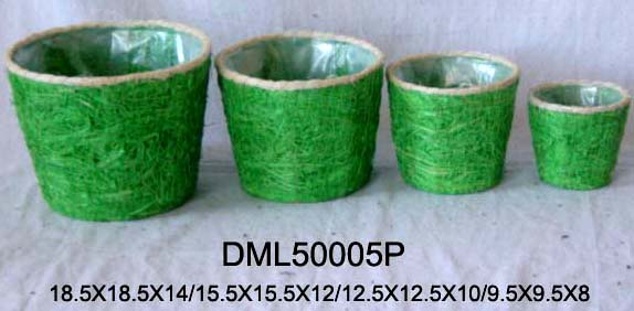 Grass Vases/Flowerpots/Planters  | Sales@Prosperity-Crafts.com or Whatsapp: +86-18965155752