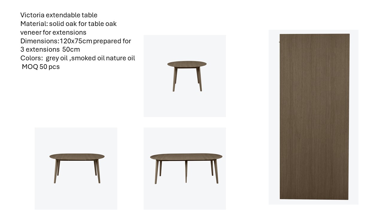 Victoria extendable dining table