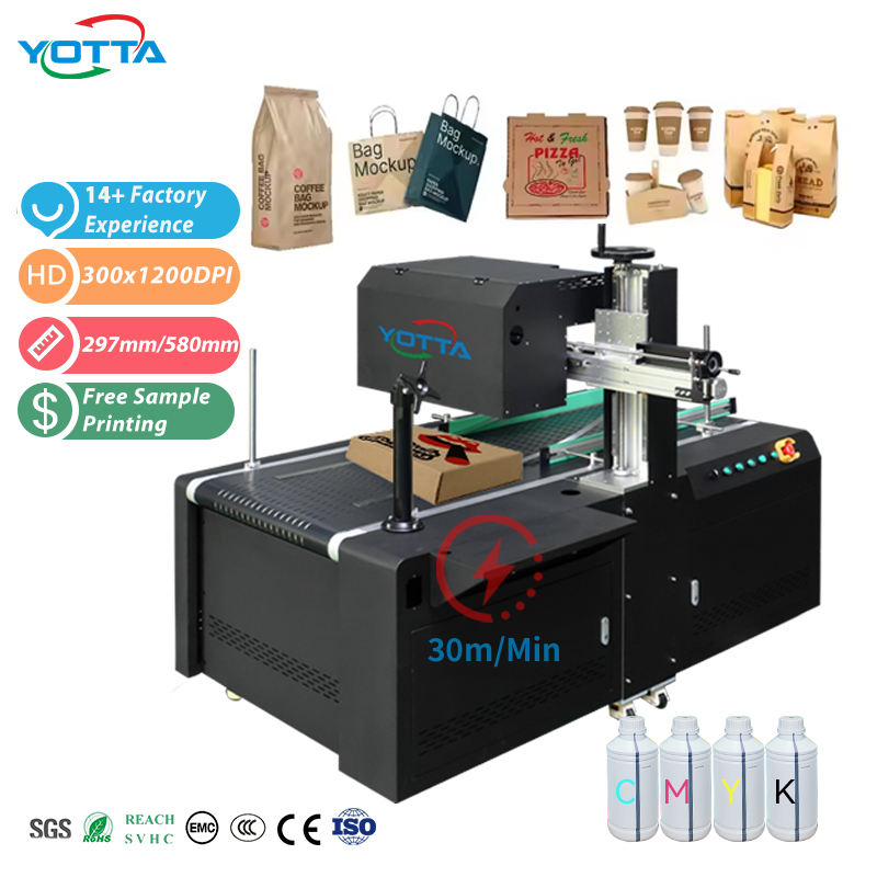 Digital HP FI1000 A3 Head Pizza Box Envelop Paper Cup Fans Single Pass Printer