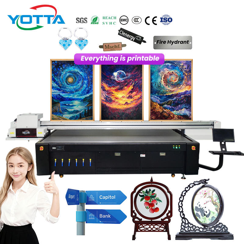 Large Format Gen6 Wood Ceramics Tiles Glass Acrylic 3220 3200*2000mm Uv Flatbed Digital Printer for Printing on Ceramics