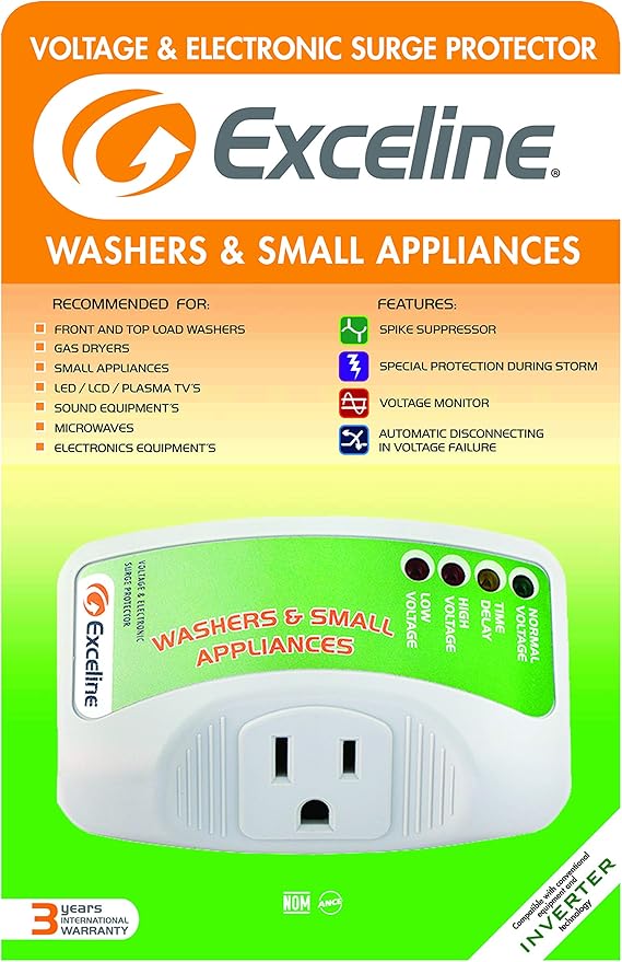 Electronic Surge Protector for Front and Top Load Washers, Gas Dryers, LED, LCD and Plasma Tv's