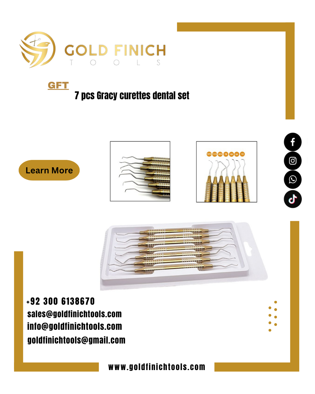 Gracy set        info@goldfinichtools.com     Whatsapp +923006138670