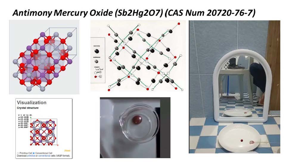 Antimony Mercury Oxide (Sb2Hg2O7) RED MERCURY