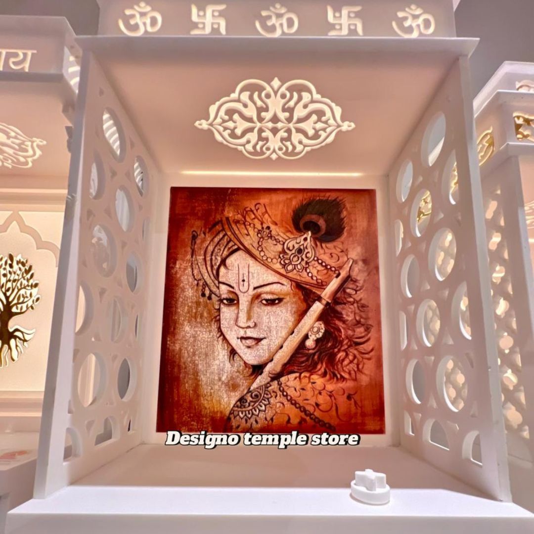 Colorful Krishna Korian Temple