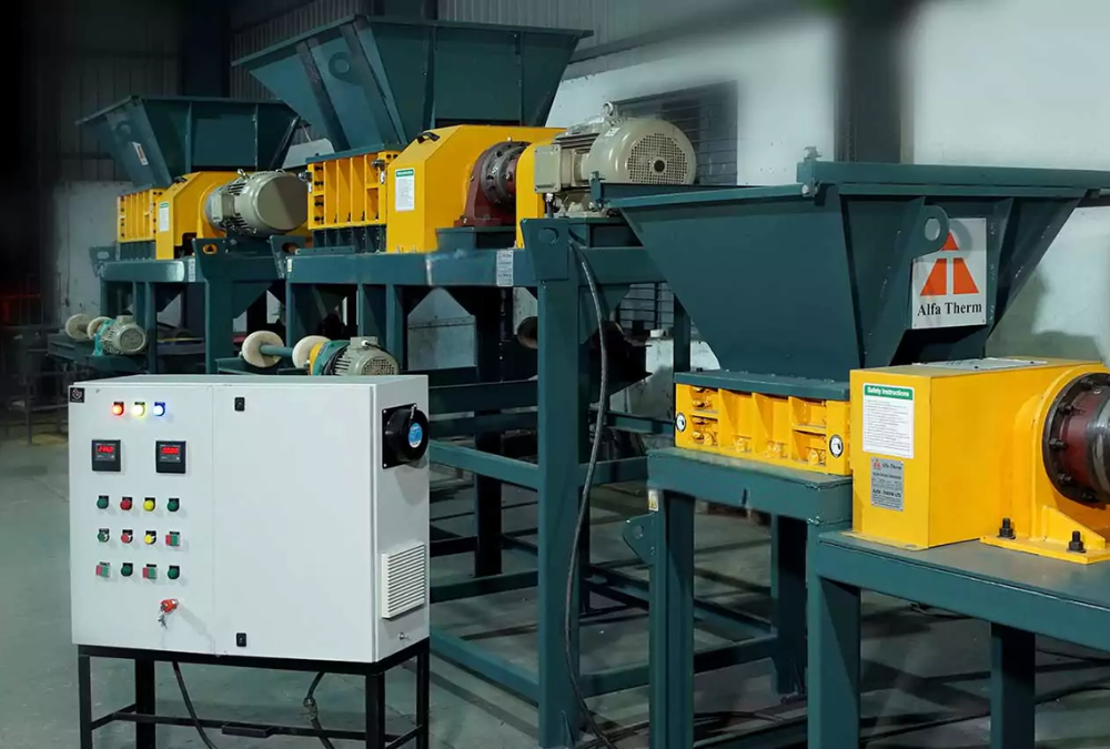 Twin Shaft Industrial Shredder Heavy Duty
