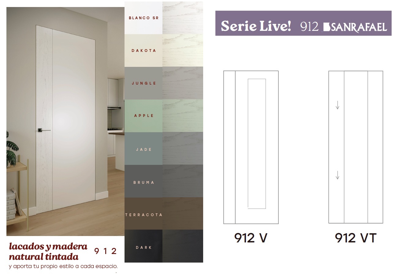 INTERIOR SANRAFAEL DOOR: MODEL 912