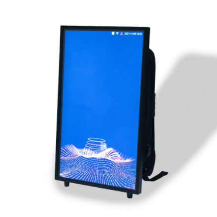 PORTABLE LED SCREEN 24 INCH WATERPROOF BACKPACK OUTDOOR ADVERTISING