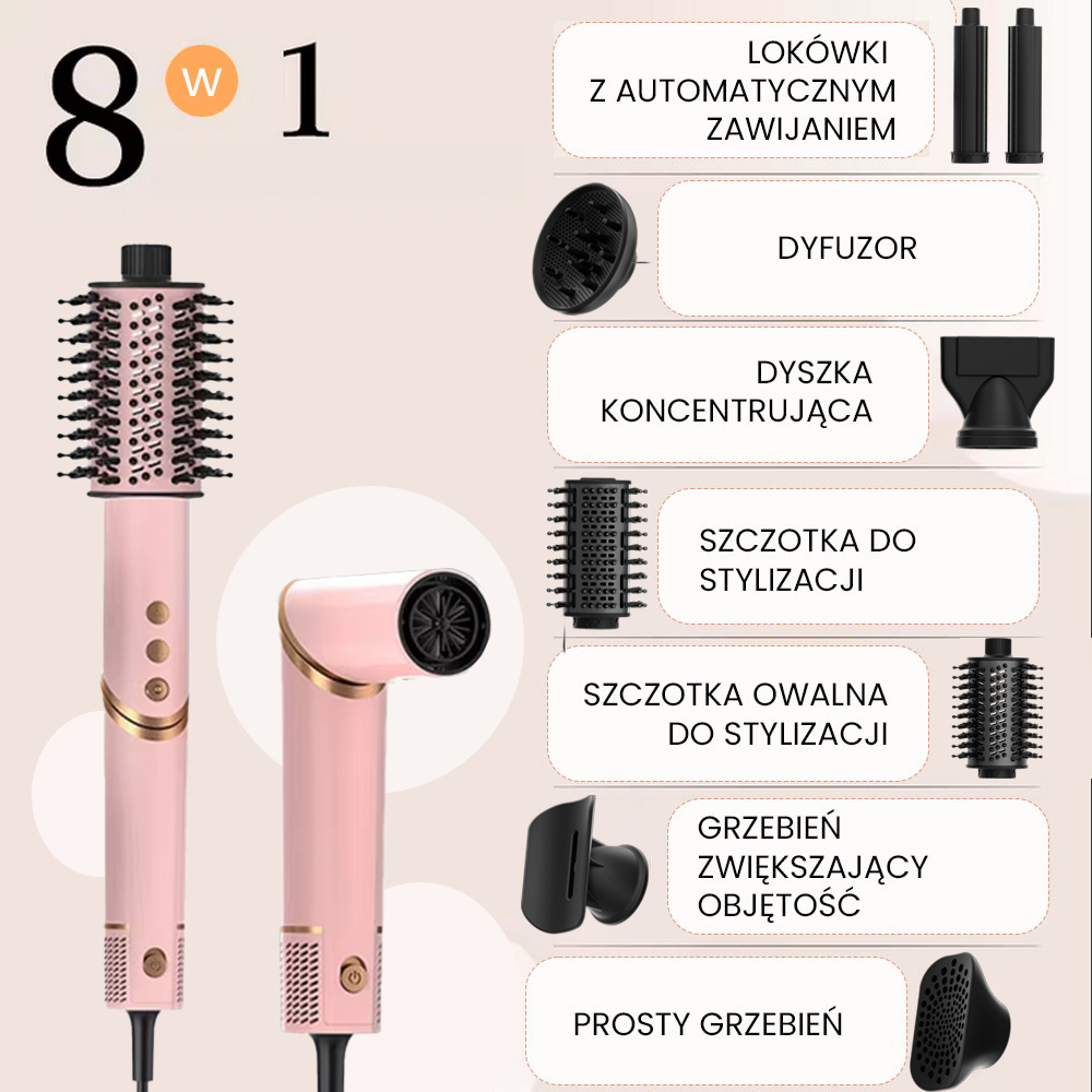 Suszarko-lokówka SHARK Glam - do stylizacji włosów