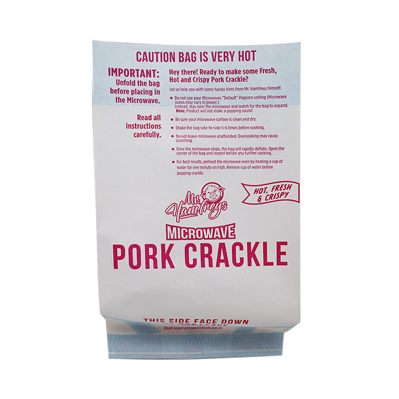 White Kraft Greaseproof Paper Pork Crackle Bag