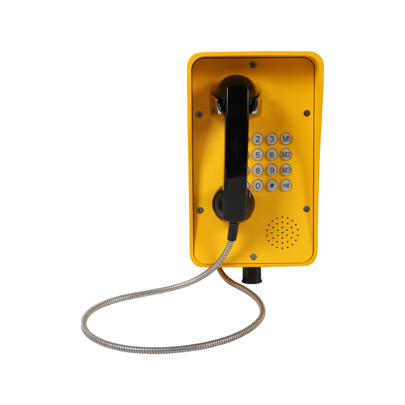 Tunnel Telephone construction Speed Dial Auto Analog Classic Yellow Wall Mounted IP66  Certified  Intercom Keypad Handsfree Corded dustproof