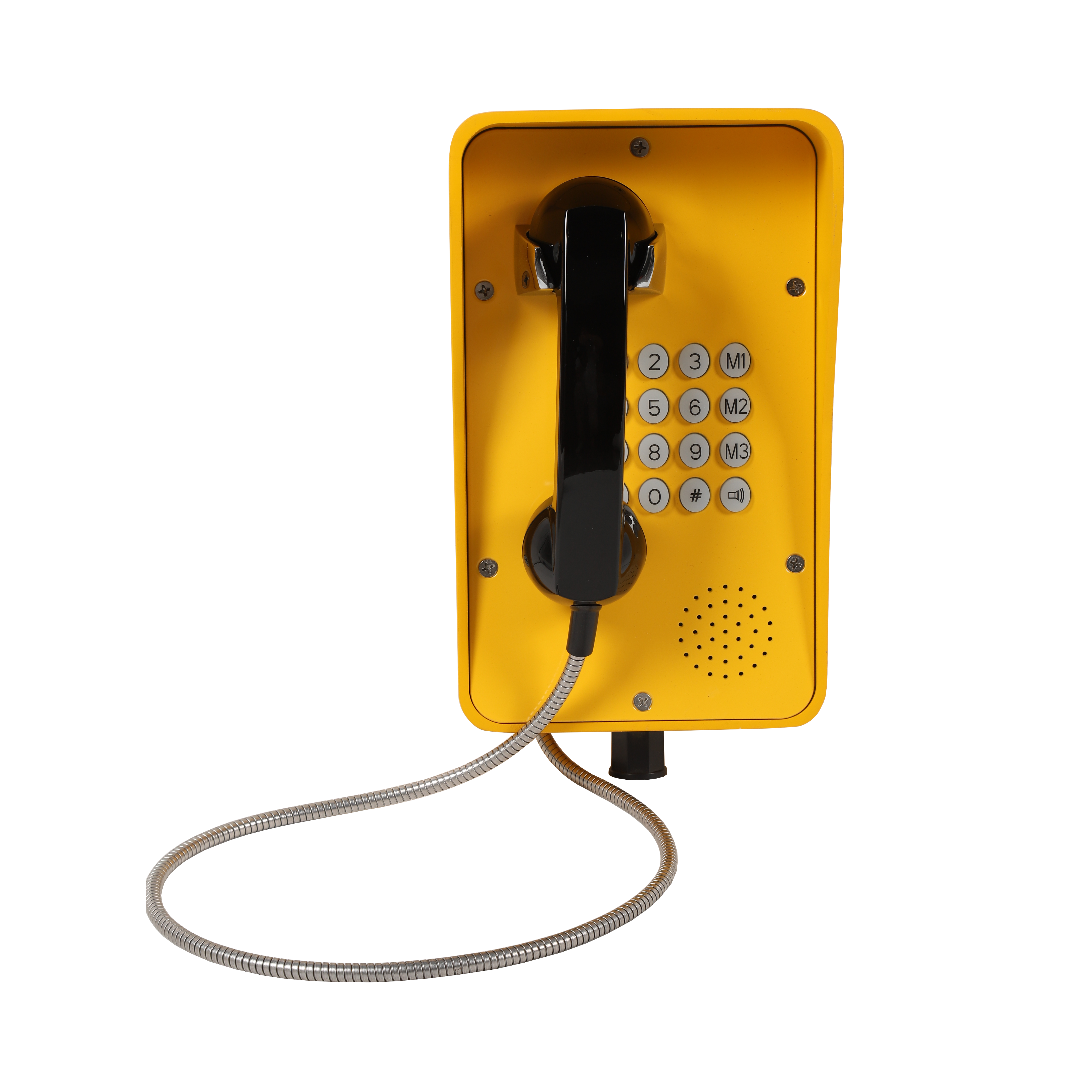 Tunnel Telephone construction Speed Dial Auto Analog Classic Yellow Wall Mounted IP66  Certified  Intercom Keypad Handsfree Corded dustproof
