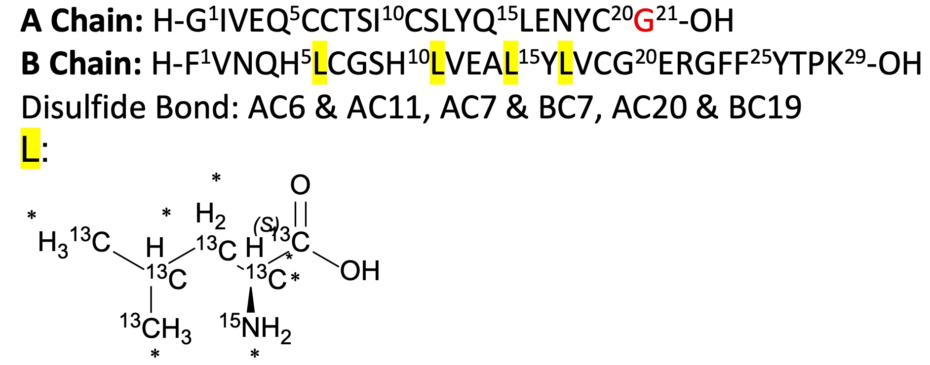 Insulin Glargine Metabolite M2-[13C6 15N Leu]4