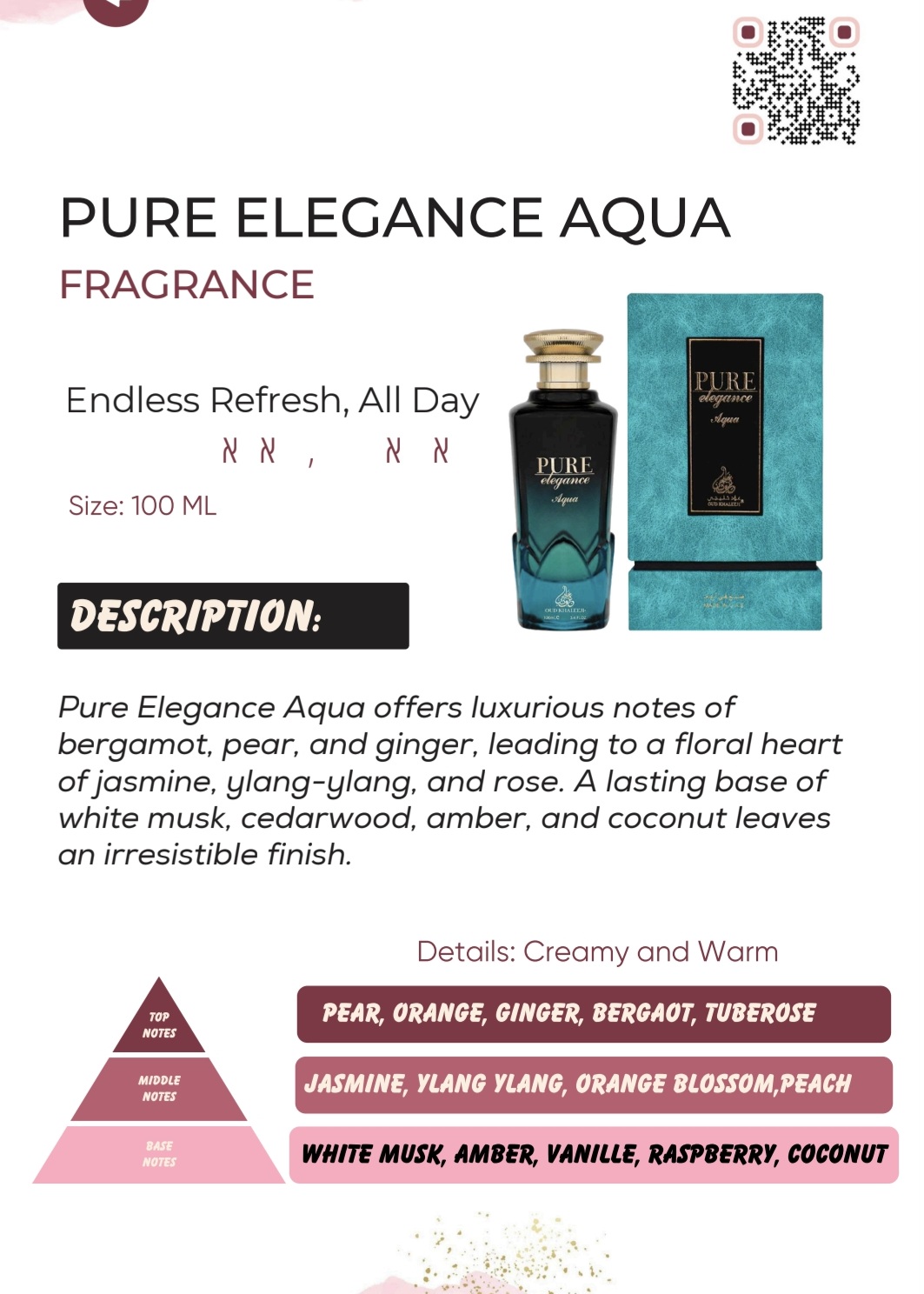 Pure Elegance Aqua