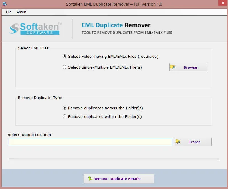 Softaken EML Duplicate Remover Tool