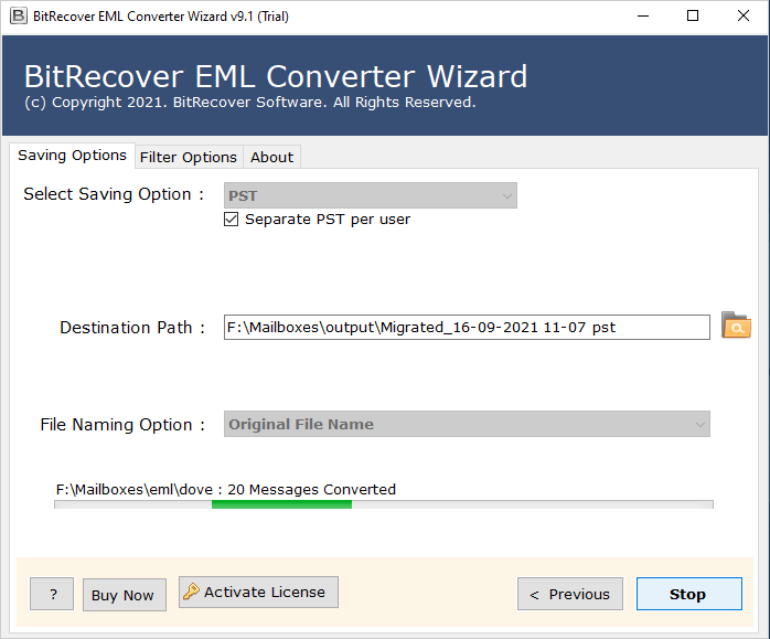 BitRecover EML Converter