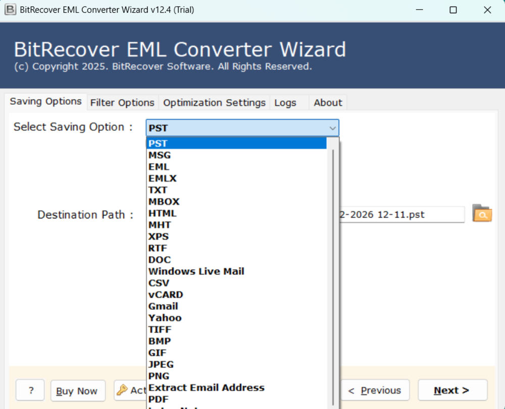 BitRecover EML Converter