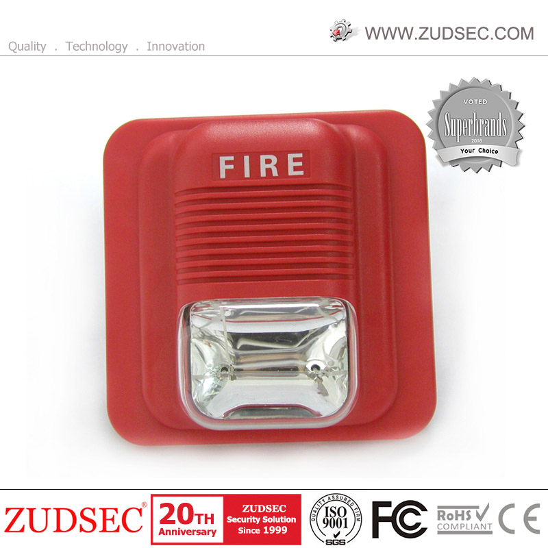 DC12/24V Outdoor Indoor Flash Sound Horn Speaker Piezo Fire Alarm Strobe Siren