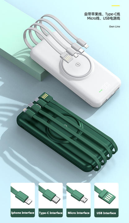 20000Mah Mobile Phone Portable Powerbank Wireless Power Banks 20000Mah Cheap Promotional Gifts Production Wholesale Outlet