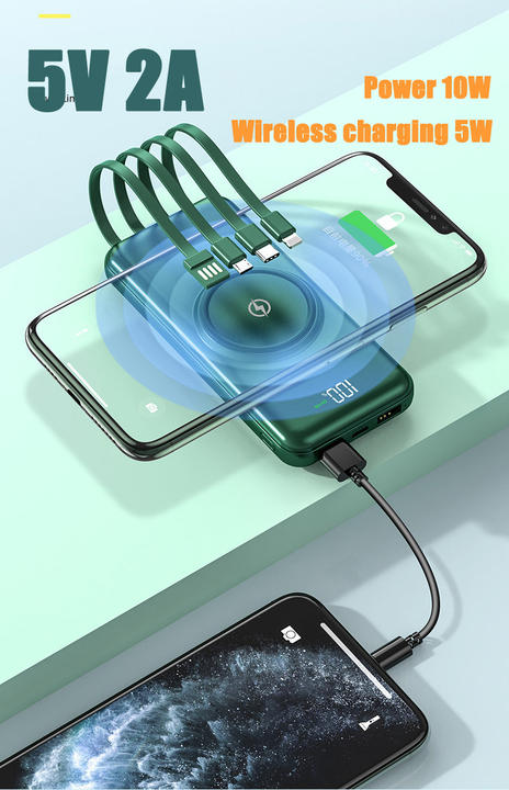 20000Mah Mobile Phone Portable Powerbank Wireless Power Banks 20000Mah Cheap Promotional Gifts Production Wholesale Outlet
