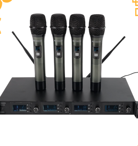 Retekess TC104 Handheld Wireless Microphone for Church and Speech